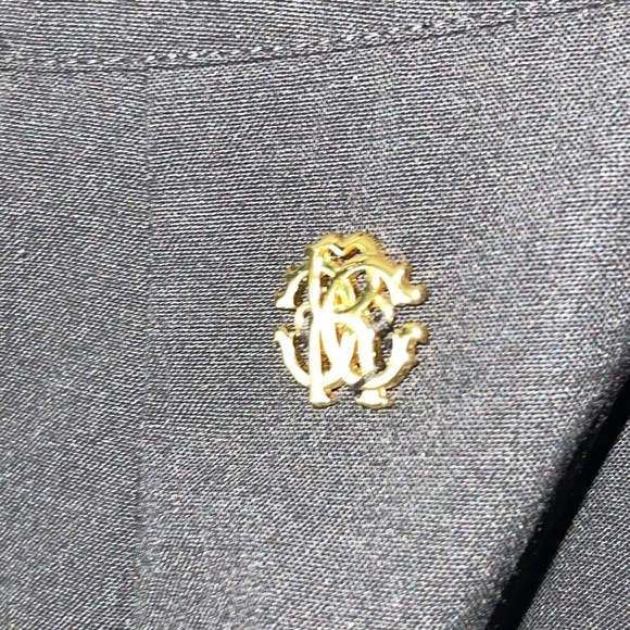 Roberto Cavalli Black Wool Stretch Blend CREPE PENCIL SKIRT Size 44 = 8 (Med) - Picture 6 of 9